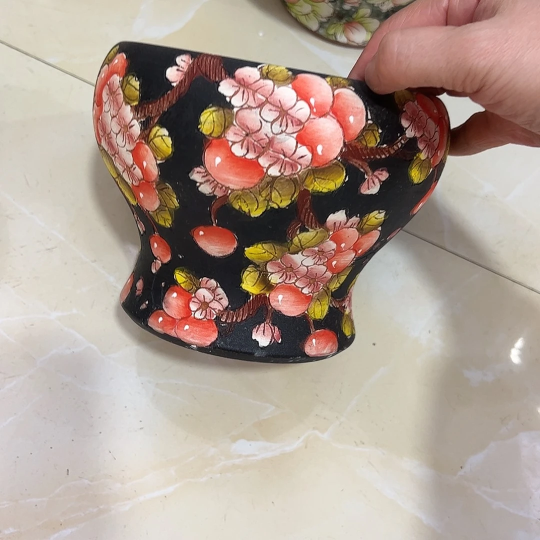 景德镇炫彩手绘口14高13