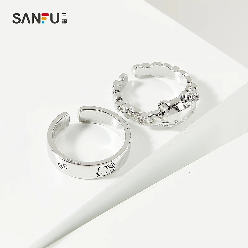 合金戒指 三福三丽鸥戒指单个 时尚个性首饰配饰装饰指环499193