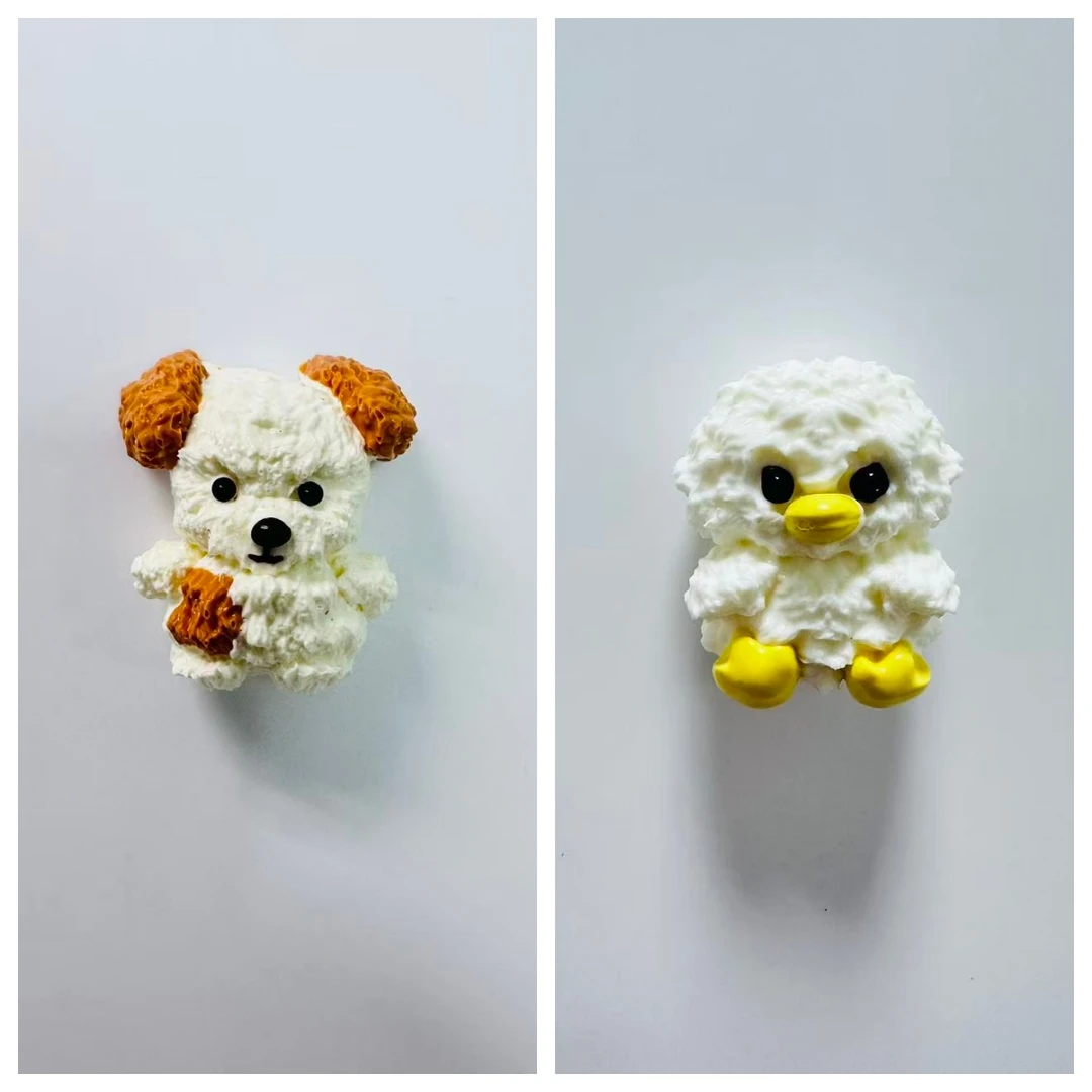 食品级硅胶纯手工制作捏捏-捏捏毛绒组合（默认微瑕）