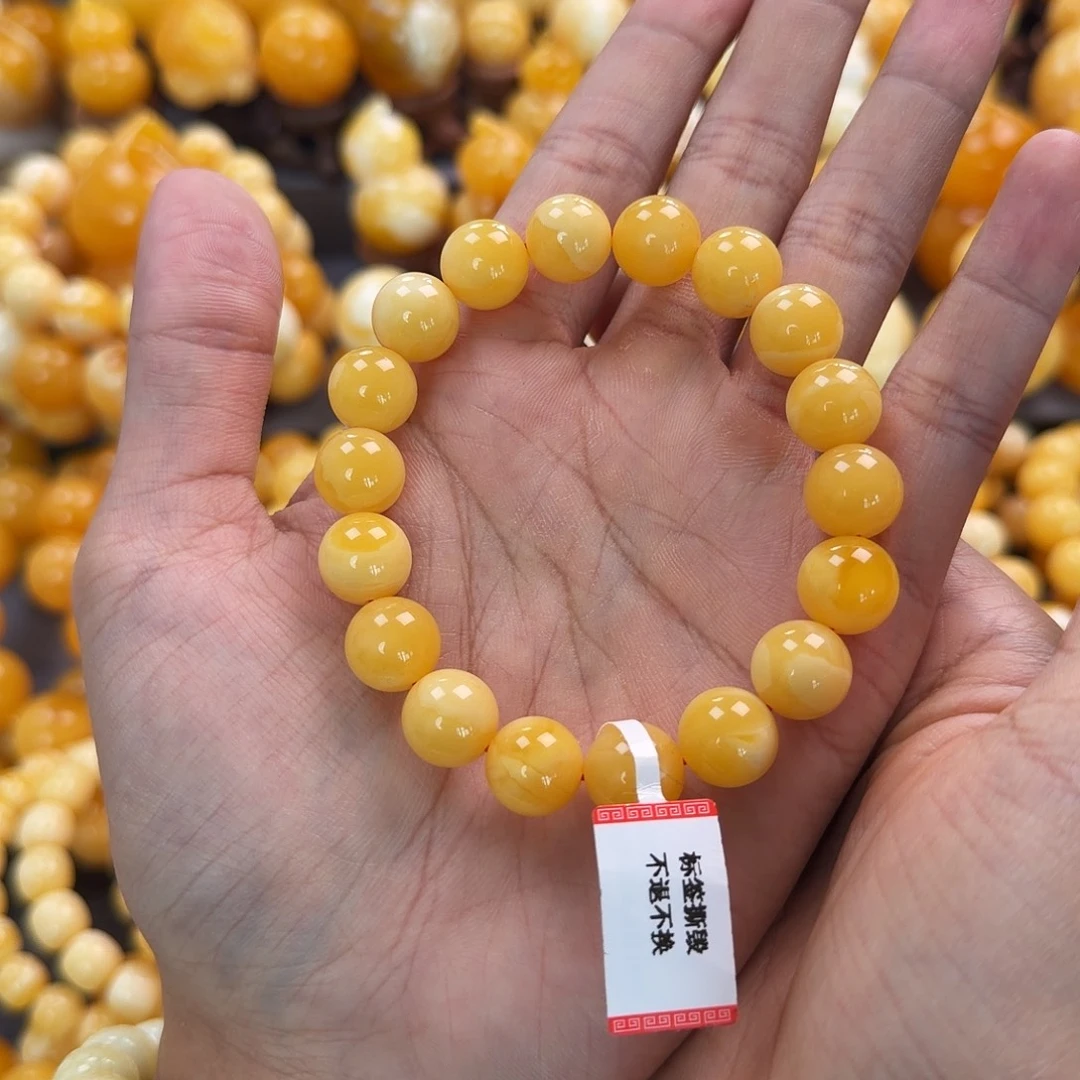 琥珀未镶嵌珠宝奇石12mm同料