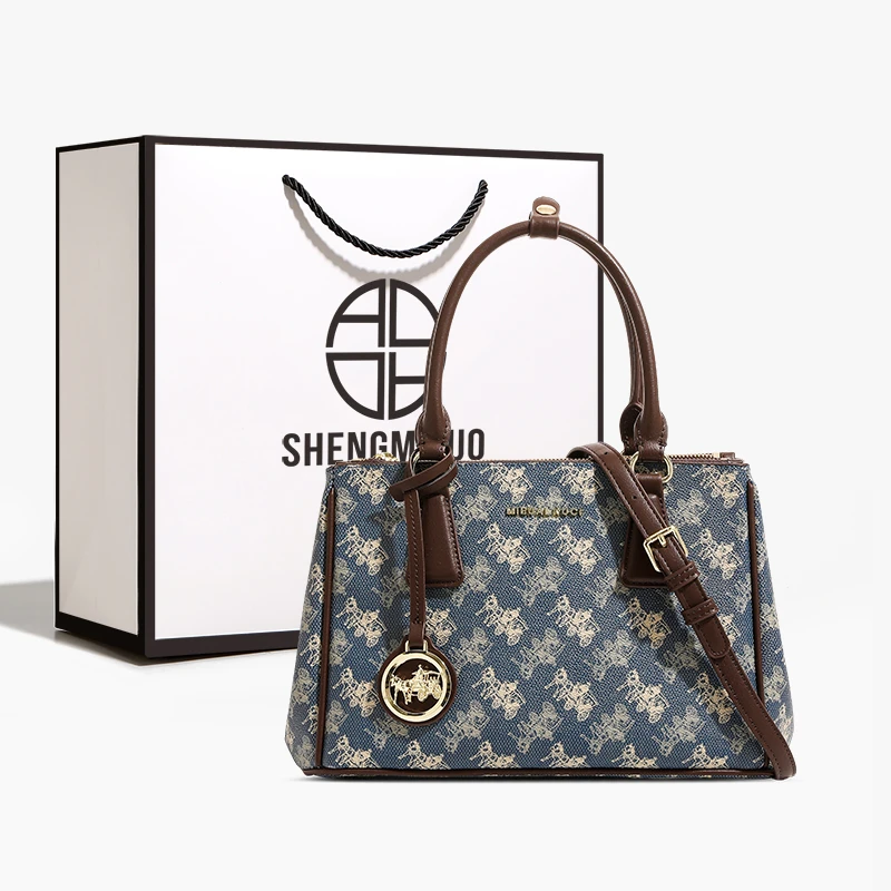 SHENGMILUO/圣米洛轻奢大容量包包女士通勤单肩包时尚斜挎托特包