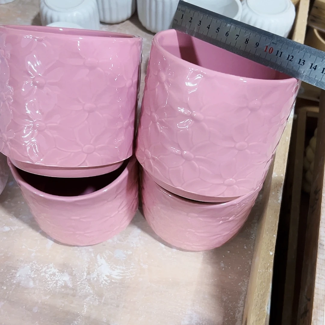 有孔外贸尾单陶瓷花盆凑单10米包邮