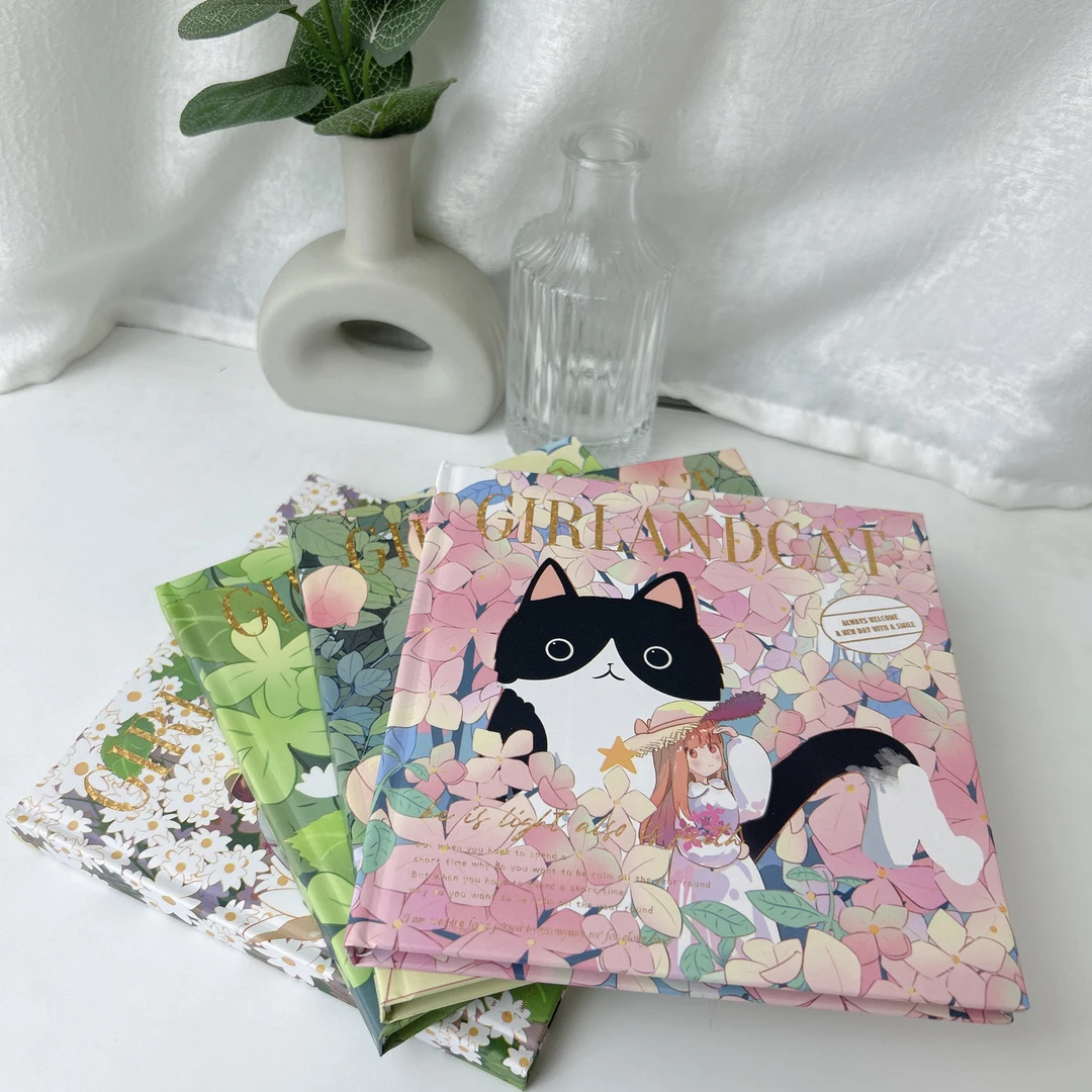 24k方型手帐本全彩页精装本学生日记事本日系笔记本子