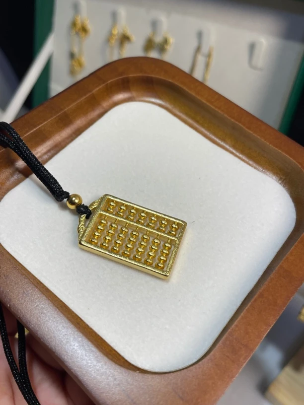 非金属棉绳项链 小算盘项链 绳子款