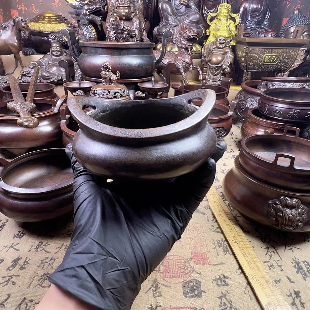 兰*香炉 家用供香炉 风水摆件 聚宝盆 家居摆件