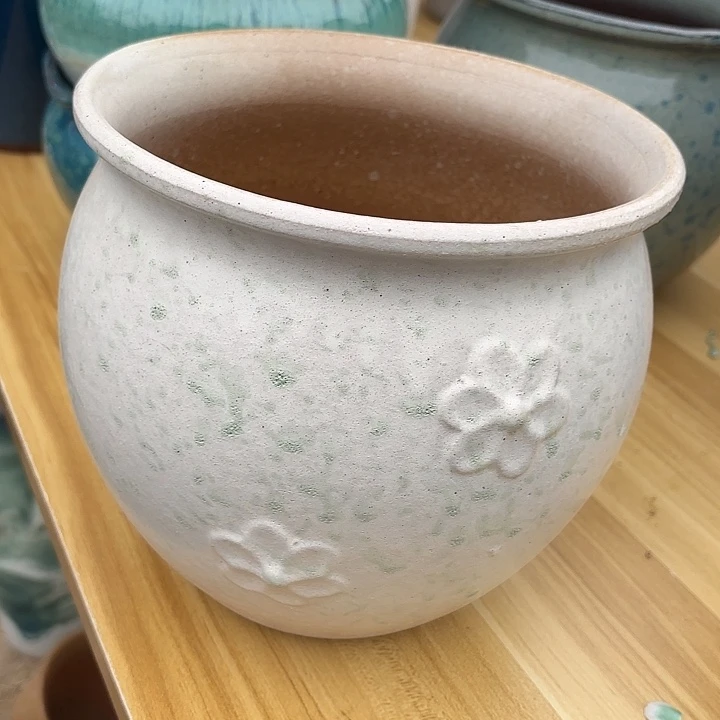 正品紫砂口20高18白色2个