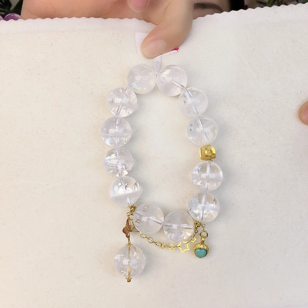 水晶手串未镶嵌白幽灵