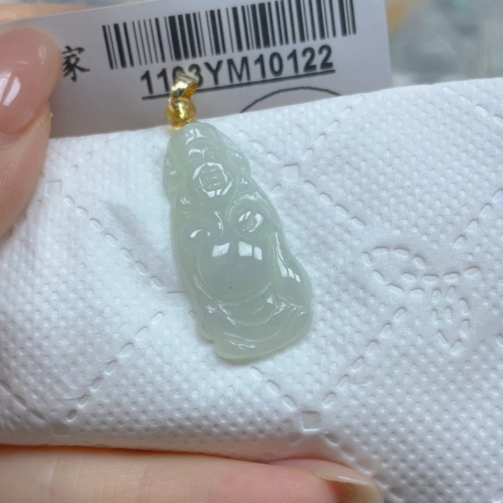 鱼***翡翠未镶嵌吊坠(不含链)