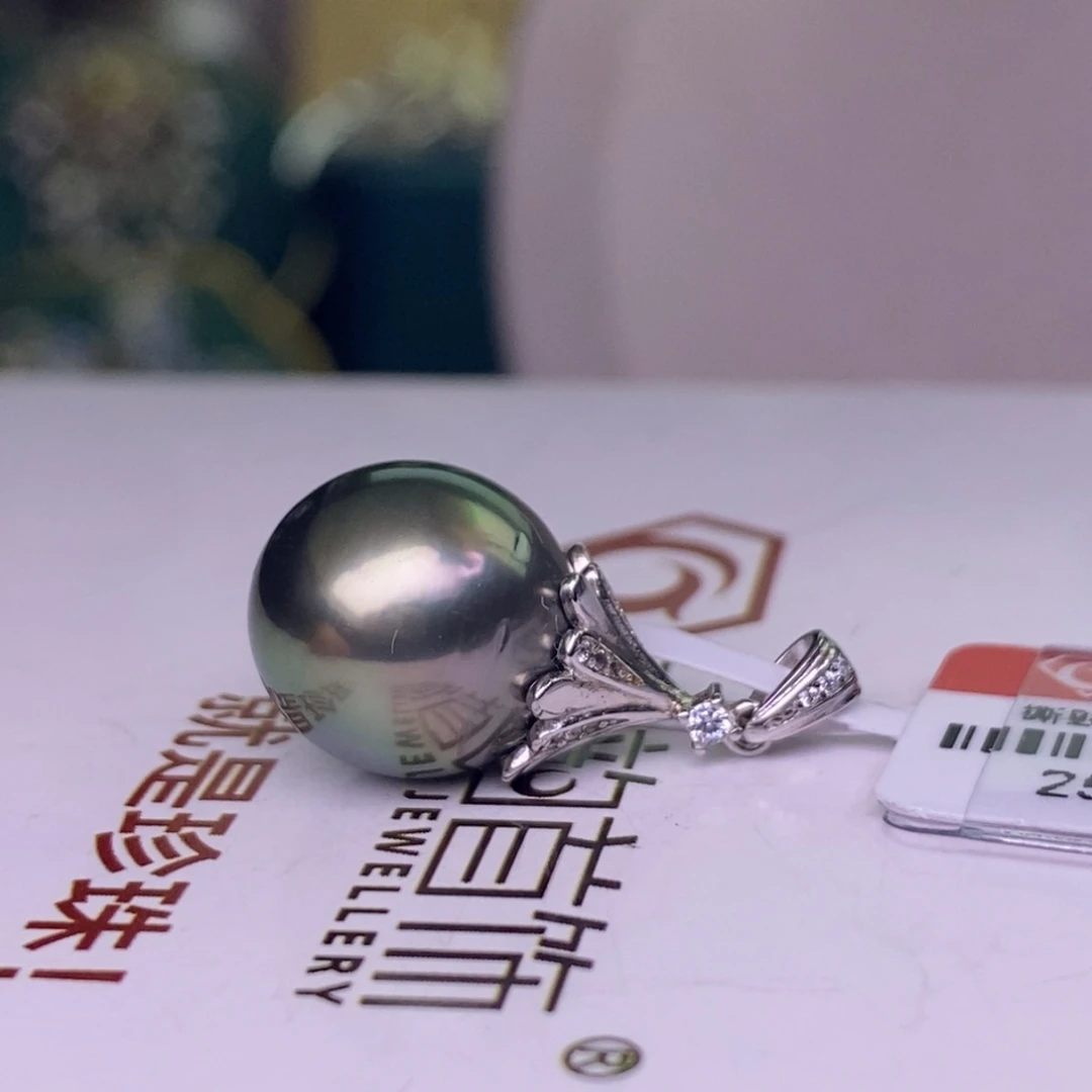 颈饰银S925镶嵌海水珍珠