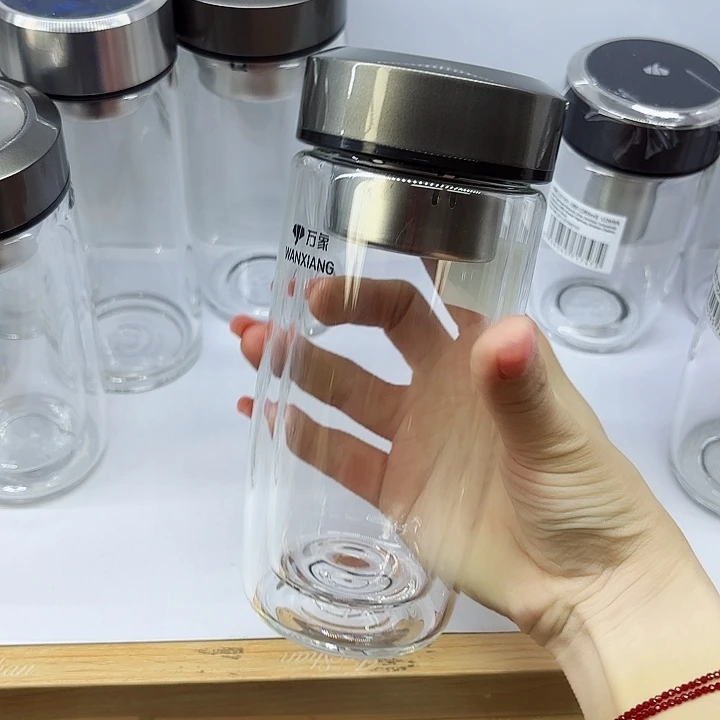 万象品牌双层玻璃杯U406L-360