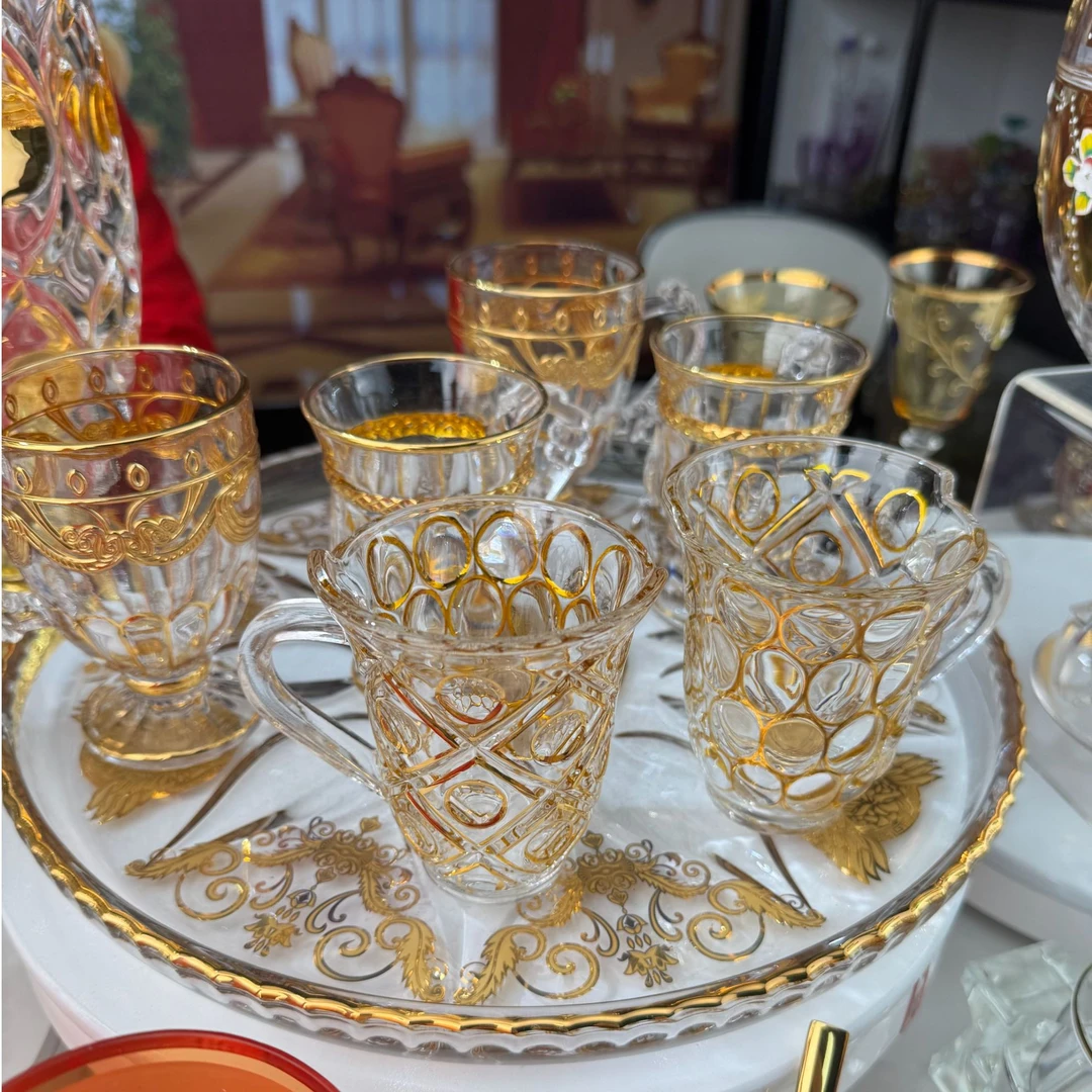 【金像】杯子组合6个套装家用新年 欧式艺术家居摆件网红风格