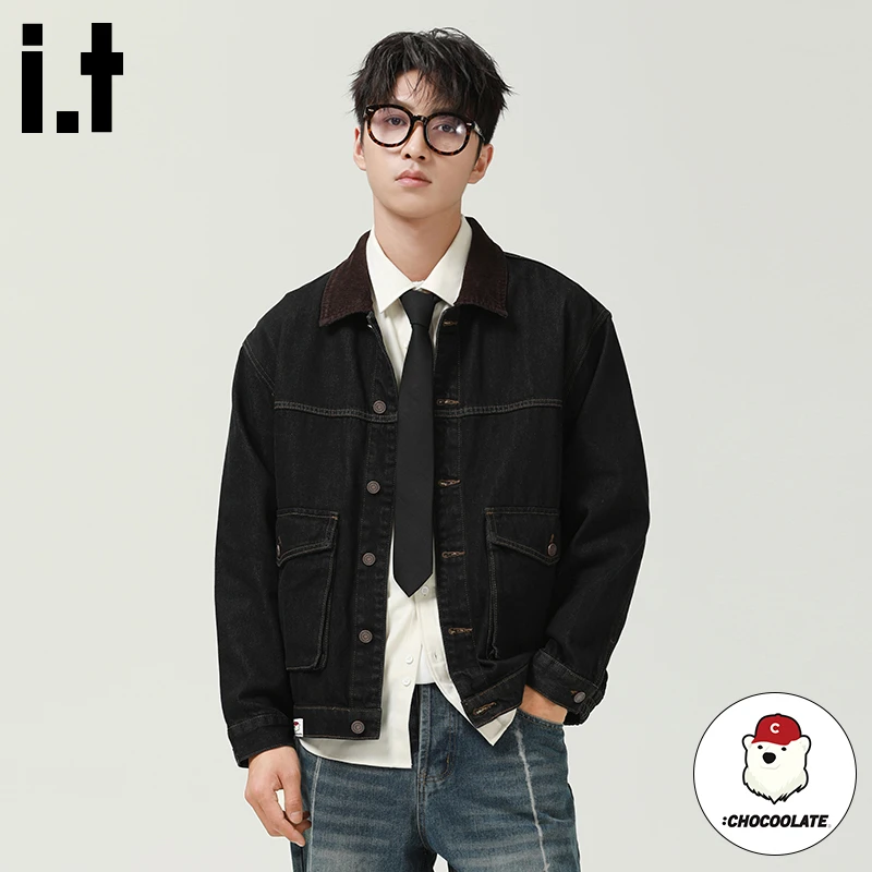 i.t:CHOCOOLATE工装夹克男款秋冬新款潮牌高级感宽松百搭休闲外套