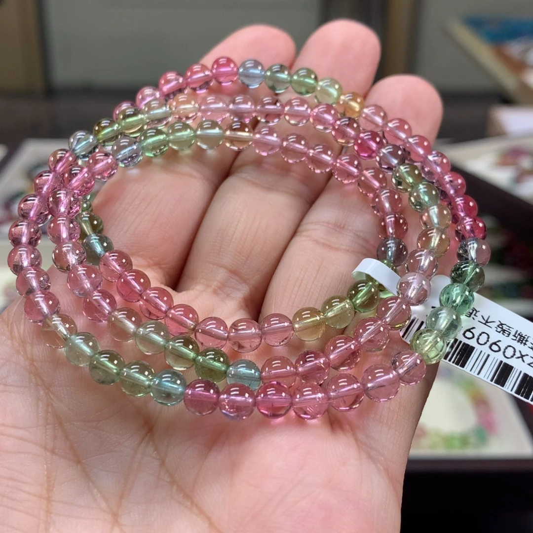鑫***儿未镶嵌手链碧玺5.2左右