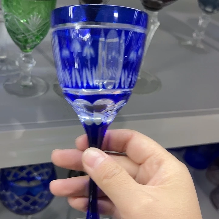 手柄款水晶玻璃微瑕一个