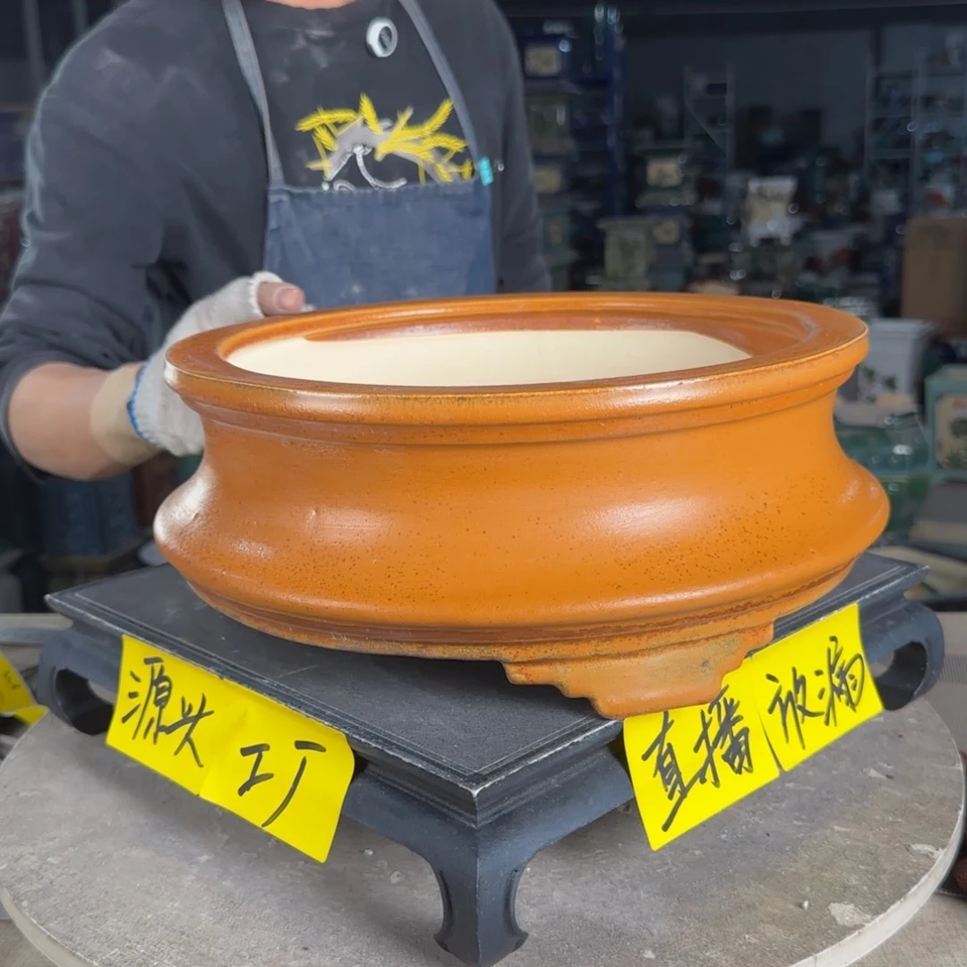 石湾花盆内口26，内深9缝隙