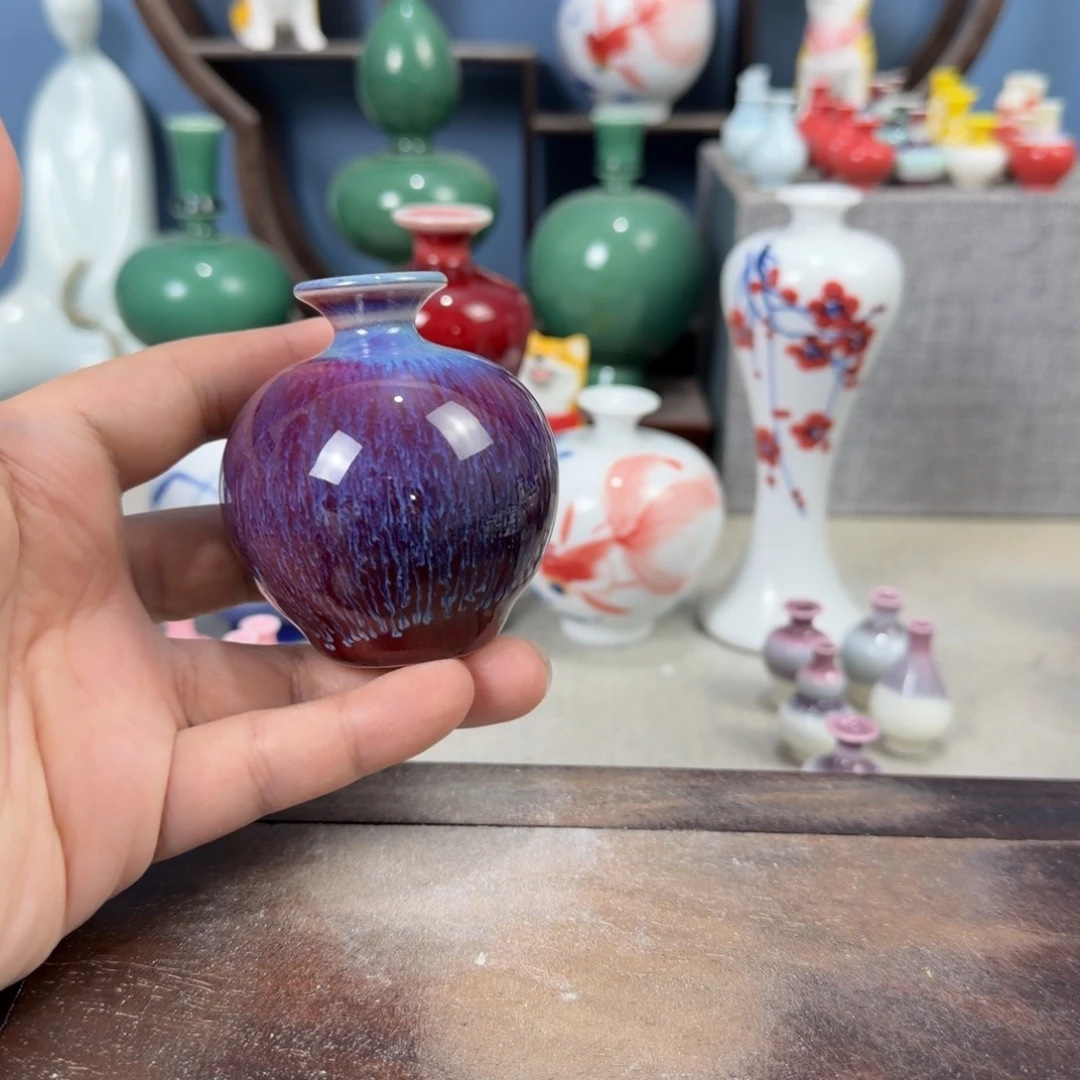 陶瓷手工小花器摆件