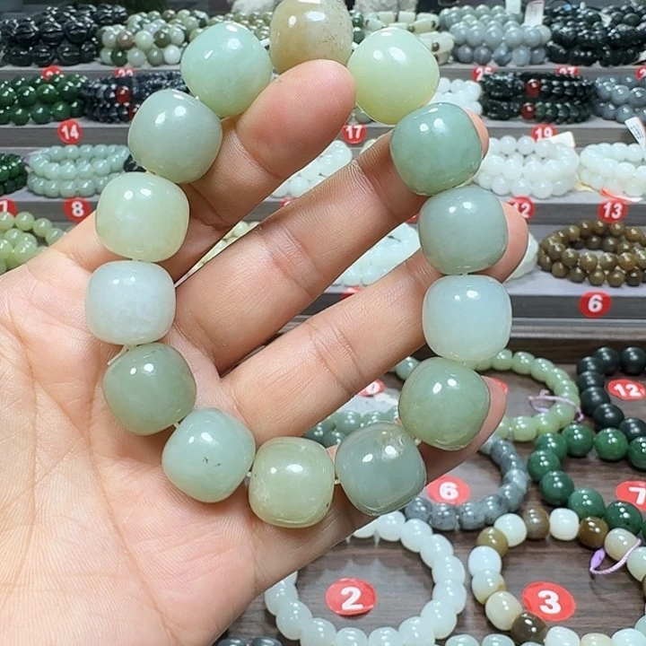 未镶嵌手链和田玉多宝老型卡16