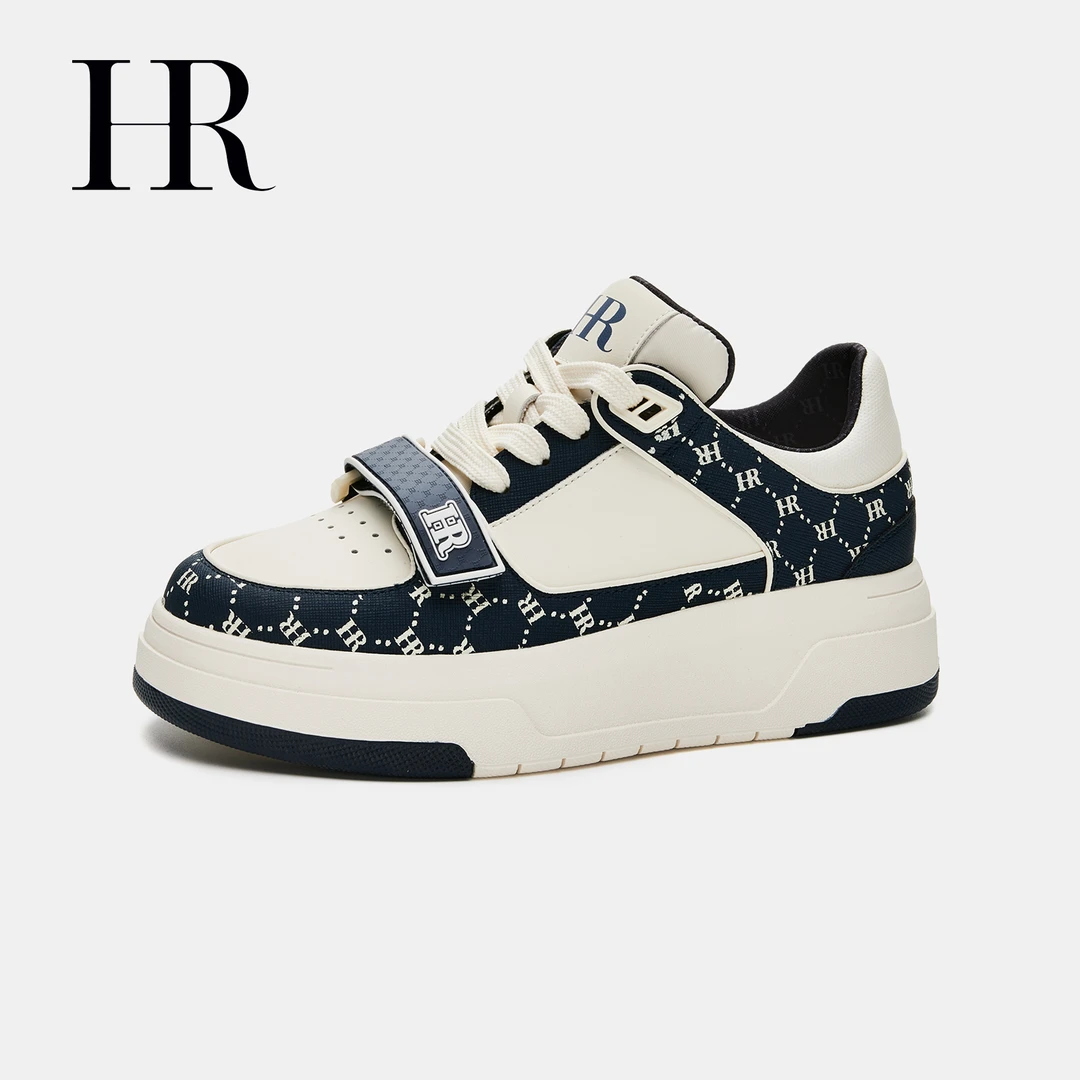 HR/赫莲娜欧货厚底板鞋女真皮2025秋季新款高端百搭运动休闲女鞋