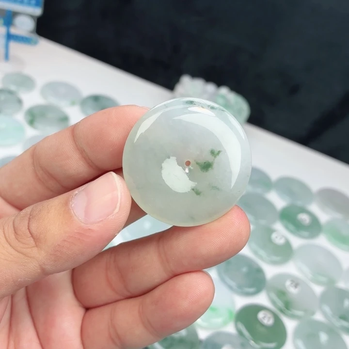 翡翠未镶嵌颈饰缅甸天然A货翡翠38-6.0