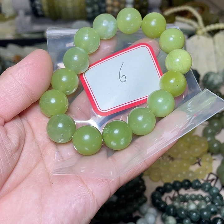 蛇纹石玉未镶嵌手链