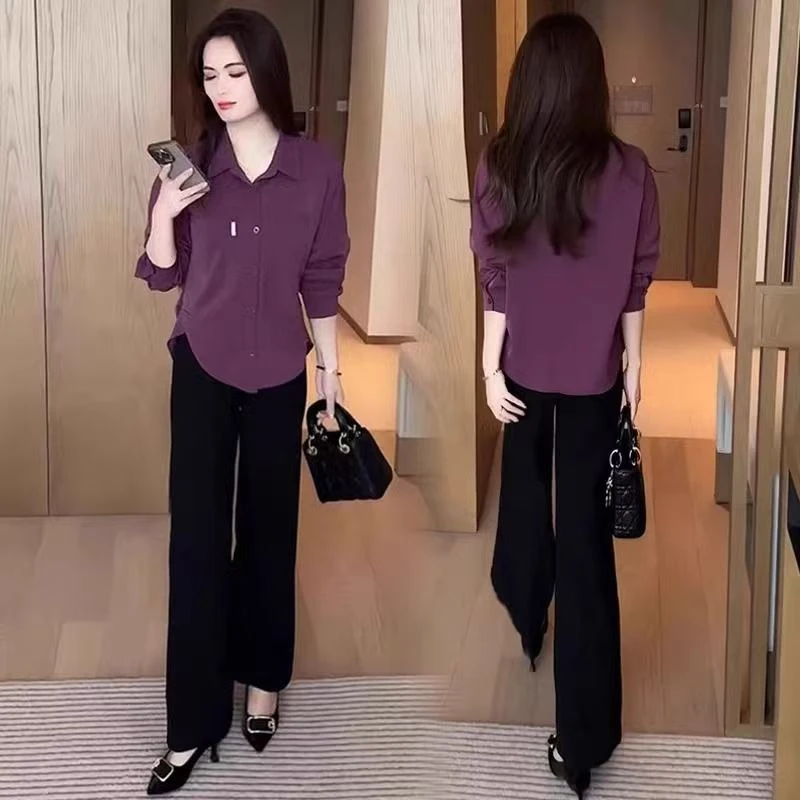 高档衬衫女2025春季新款洋气宽松遮肚子显瘦减龄百搭漂亮小衫上衣