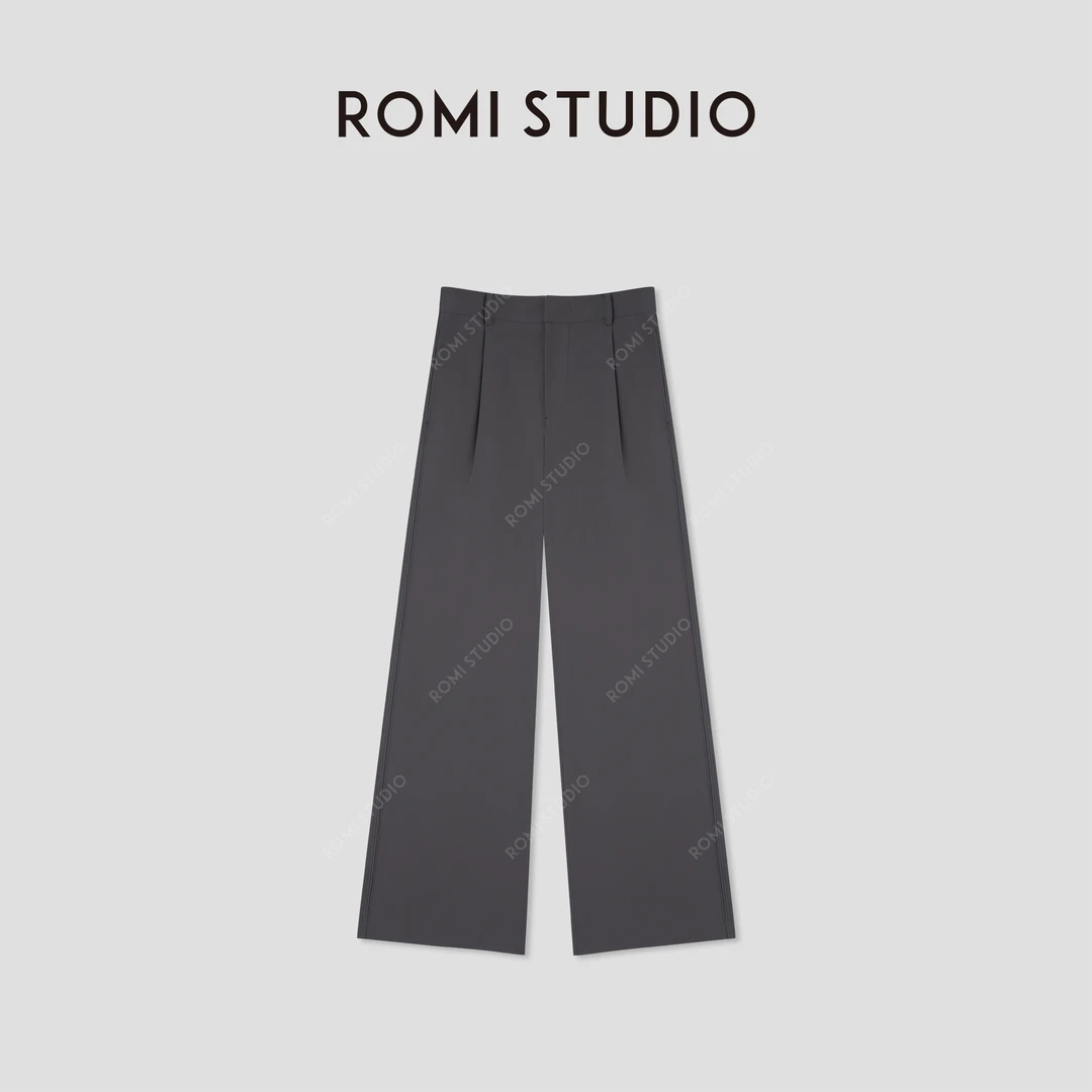 ROMI STUDIO“轻盈舒适”超轻薄空气感弹力宽松休闲长裤 RWCRXG2612
