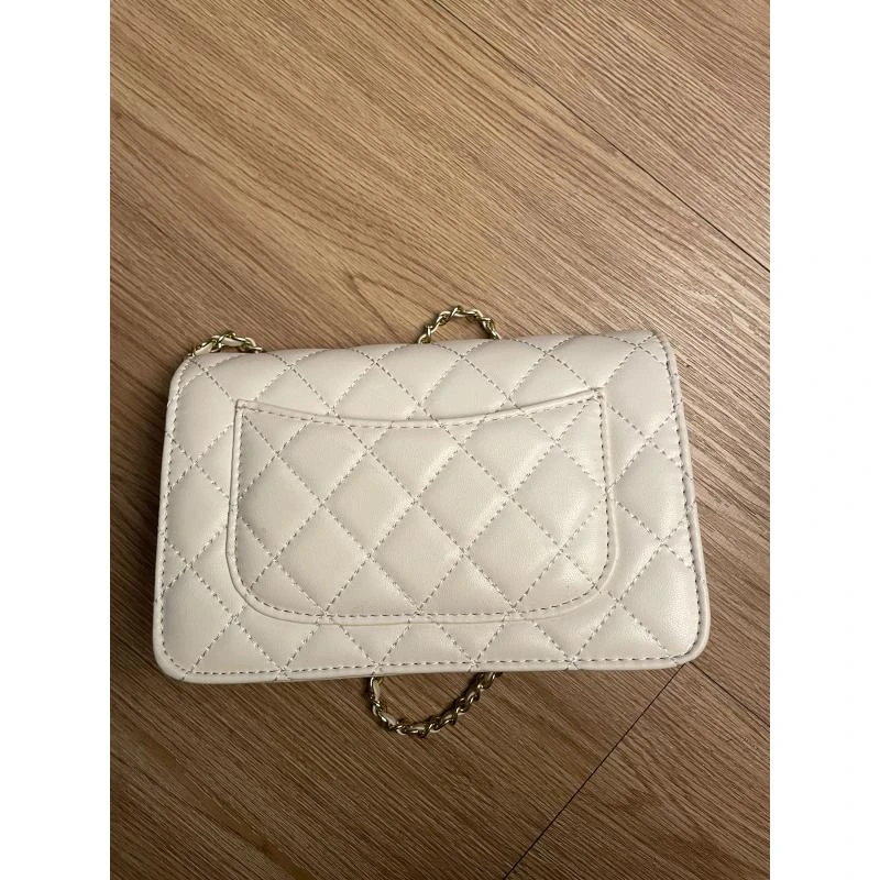 时尚潮流真皮新款女包斜挎包 0315 白色沃