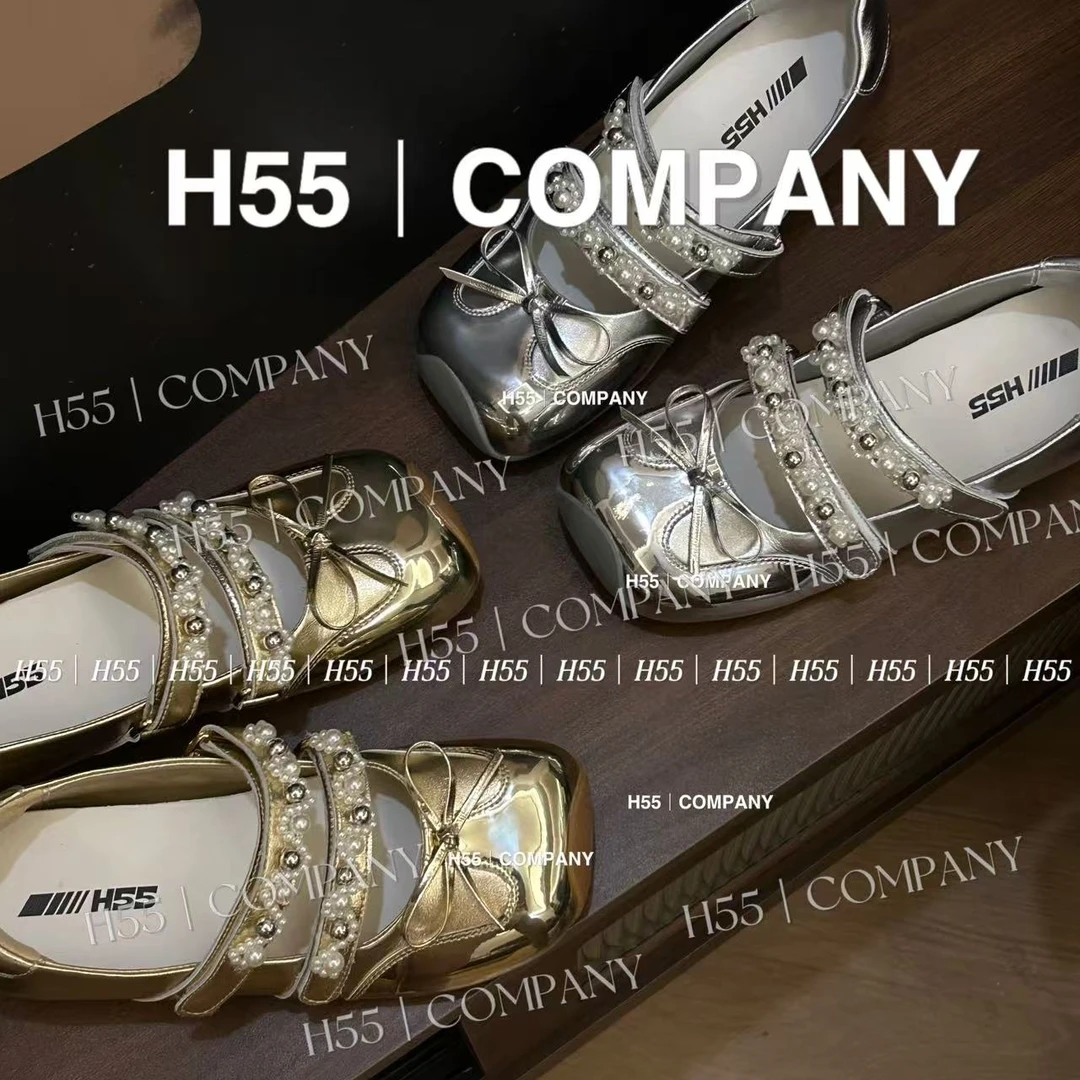 H55【韩笑专属】灵感启示录感美学芭蕾风玛丽珍凉鞋2.5cm10-2445