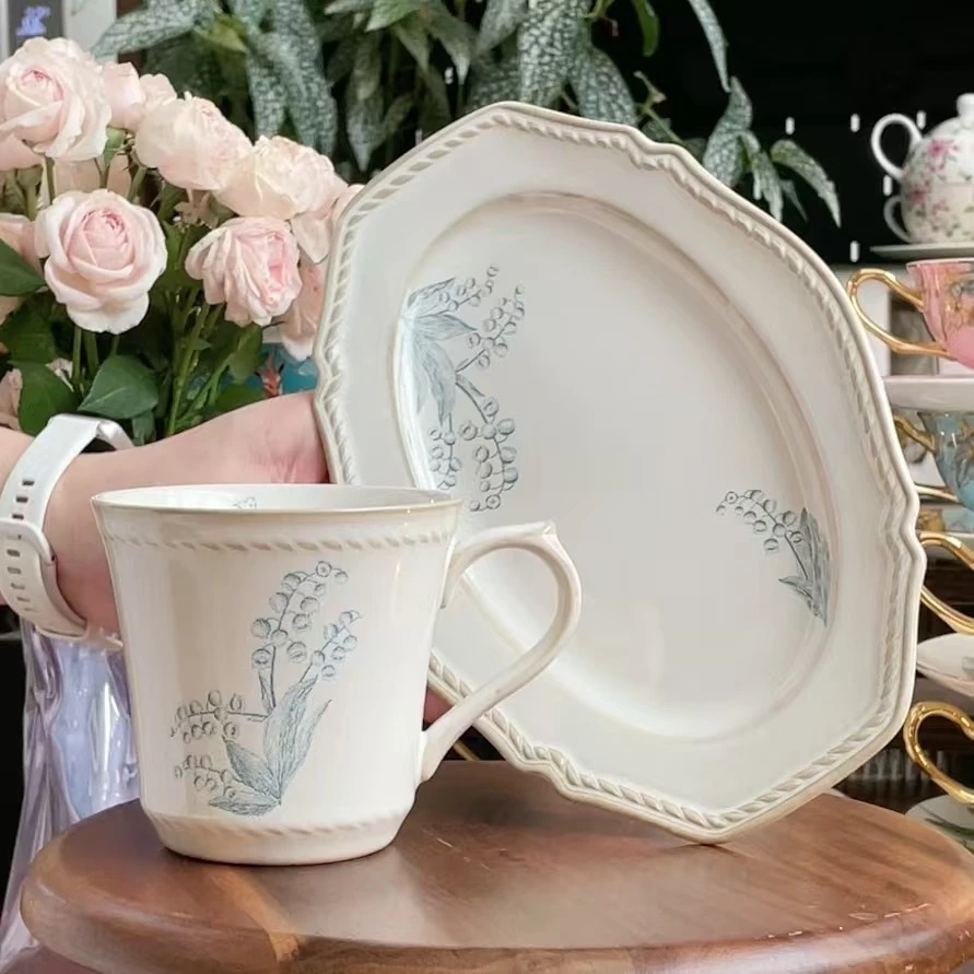 铃兰杯盘组合餐具两件套