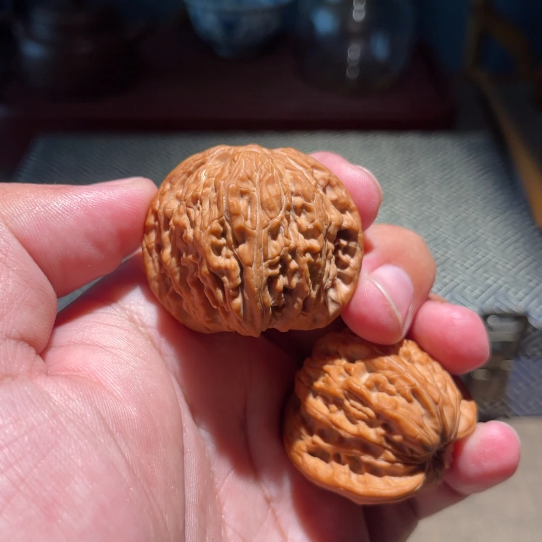 达***？文玩核桃把件磨盘400