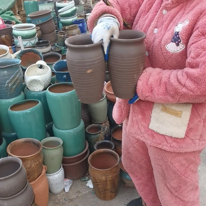 红陶口14高24瑕疵