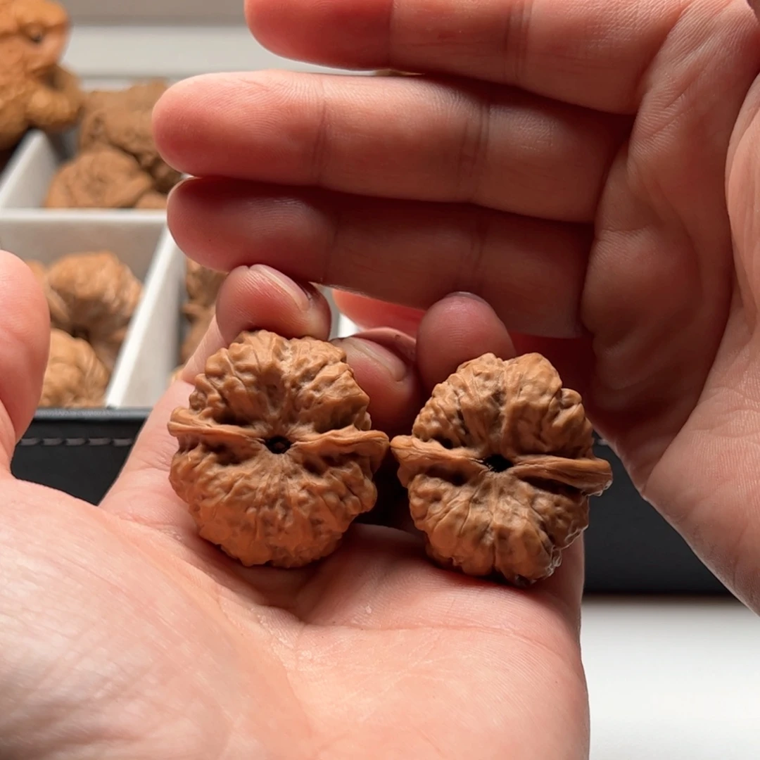 核桃把件小***以延庆蛤蟆头