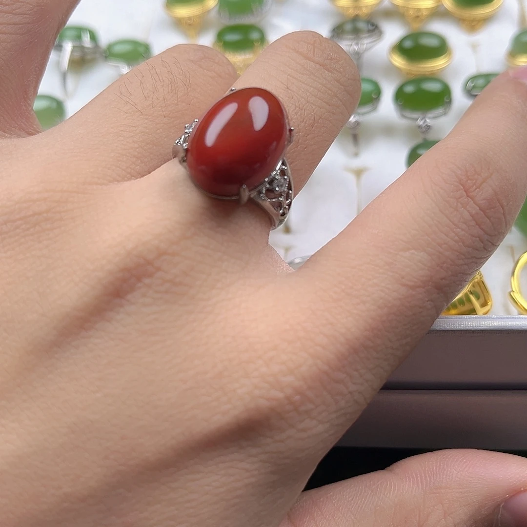 玛瑙/玉髓未镶嵌戒指