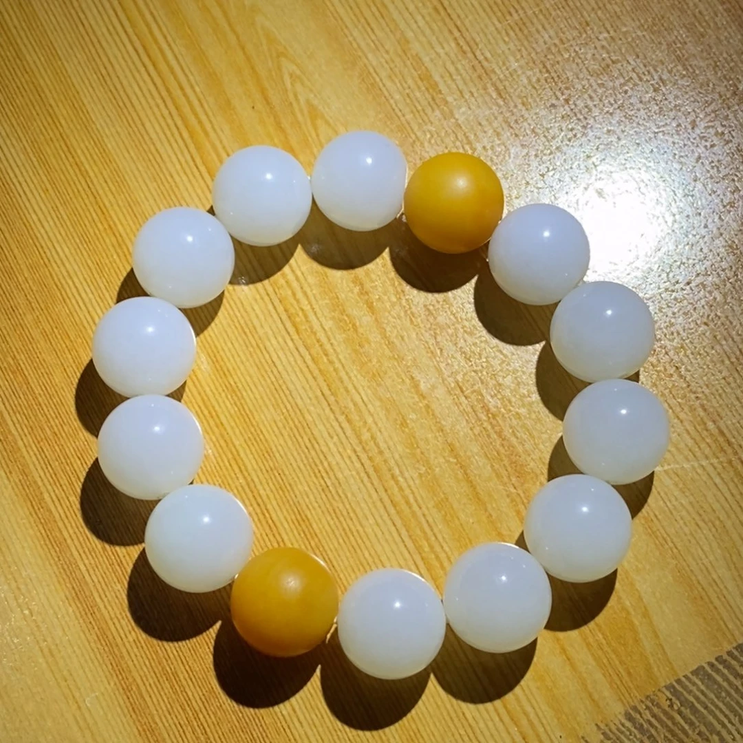 和田玉未镶嵌手链