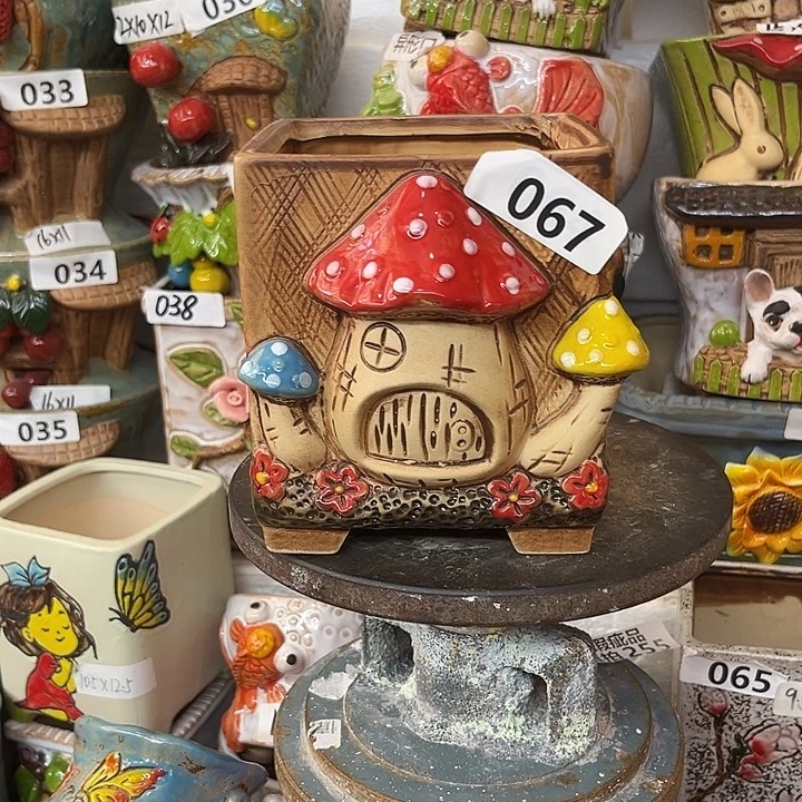 粗陶材质多肉花盆