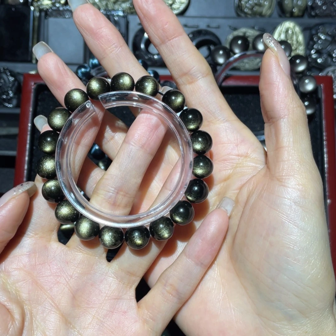 【闪购商品】未镶嵌黑曜岩手链s***o