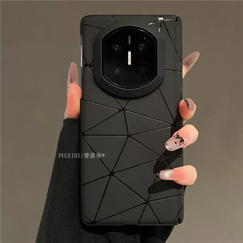 立体几何适用华为MateX7典藏版折叠屏手机壳MateX6高档肤感X5简约