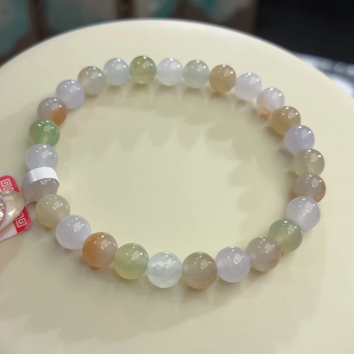 翡翠未镶嵌手链冰胶春夏秋冬卡7.1