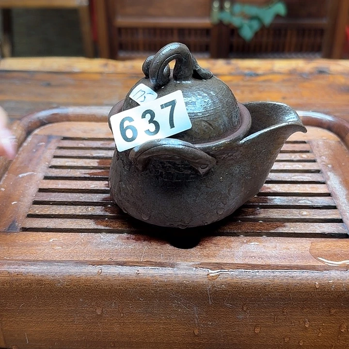 纯手工制作粗陶茶具