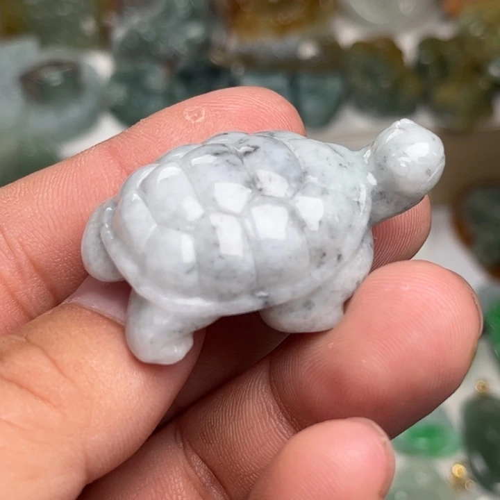 翡翠未镶嵌颈饰乌龟