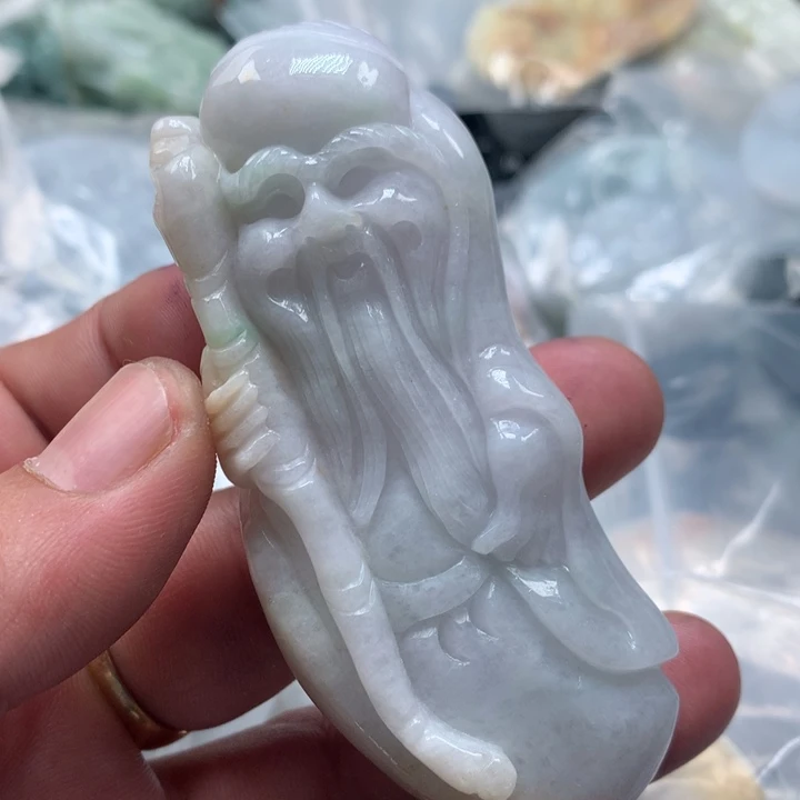 翡翠未镶嵌颈饰保真天然a货翡翠