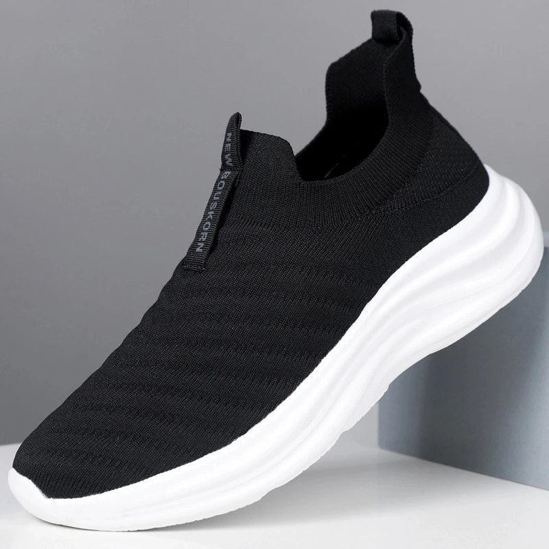 男鞋一脚蹬网面运动鞋鞋专业透气跑步女生男款鞋子休闲田径跑步鞋