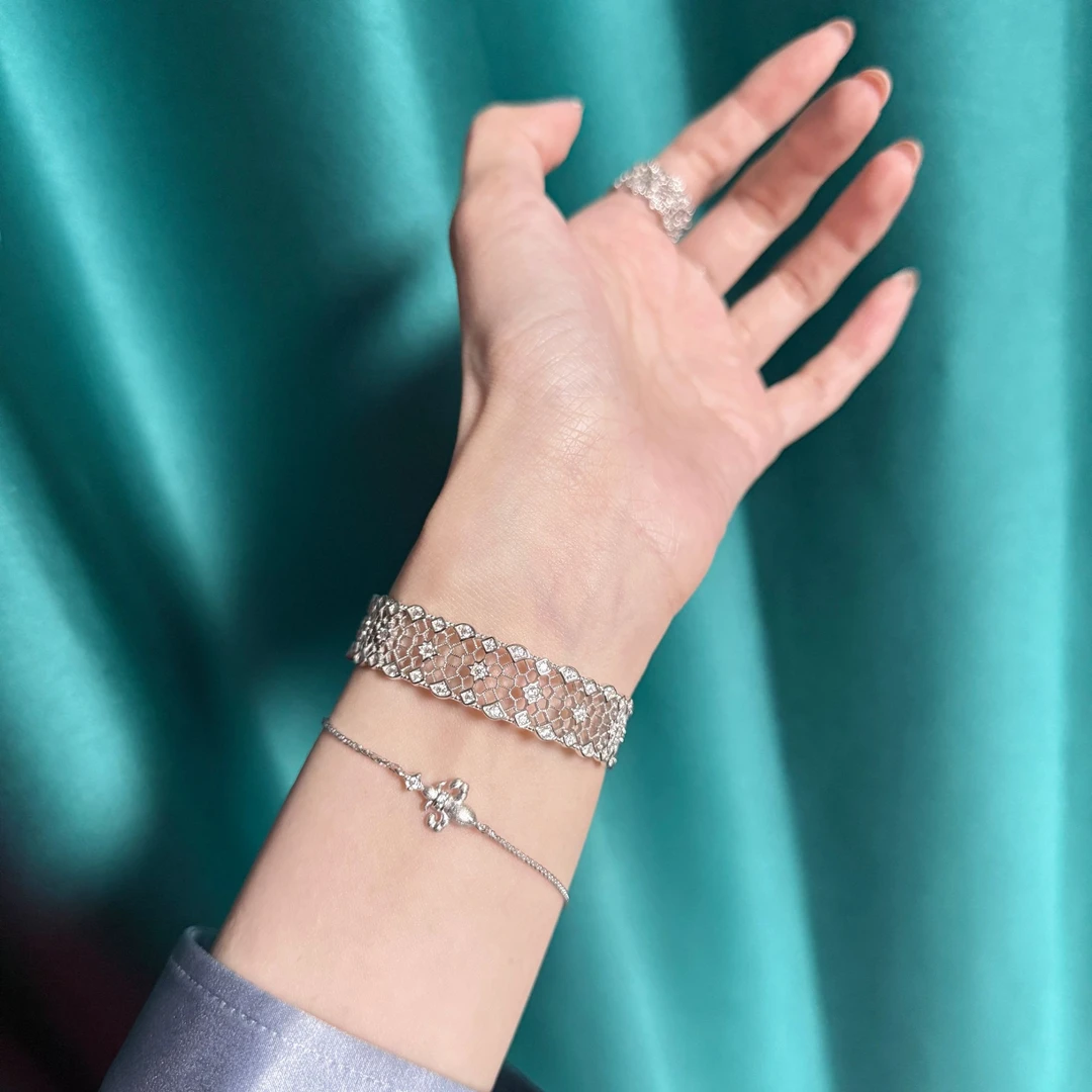 925银手链 【日光域】鸢尾手链轻奢小众设计款