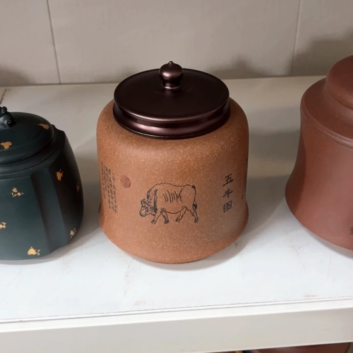 方***方紫砂茶叶罐紫砂茶叶罐