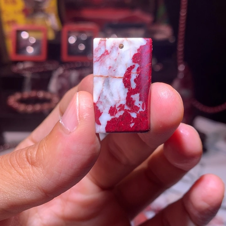 天然辰砂原矿无事牌