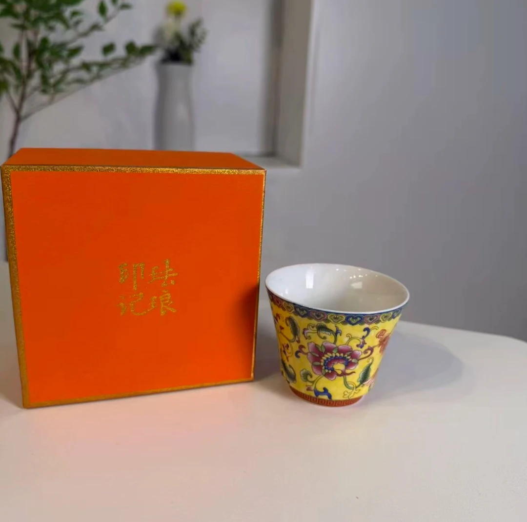 珐琅彩主人杯瓷海wh306