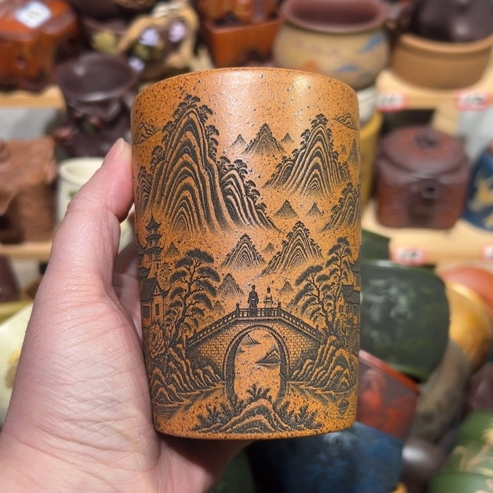 茶杯紫砂宜兴紫砂主人杯