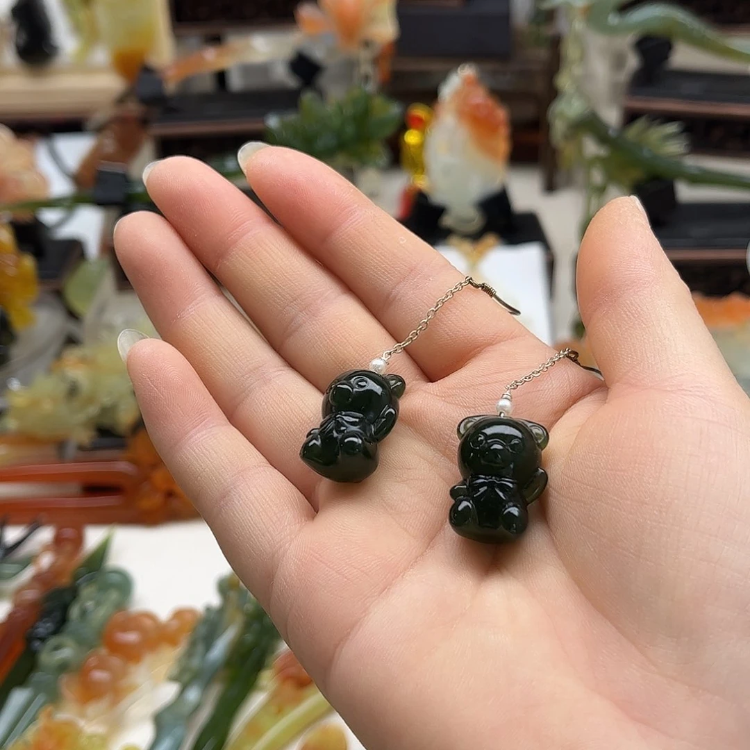 蛇纹石玉未镶嵌岫玉发簪