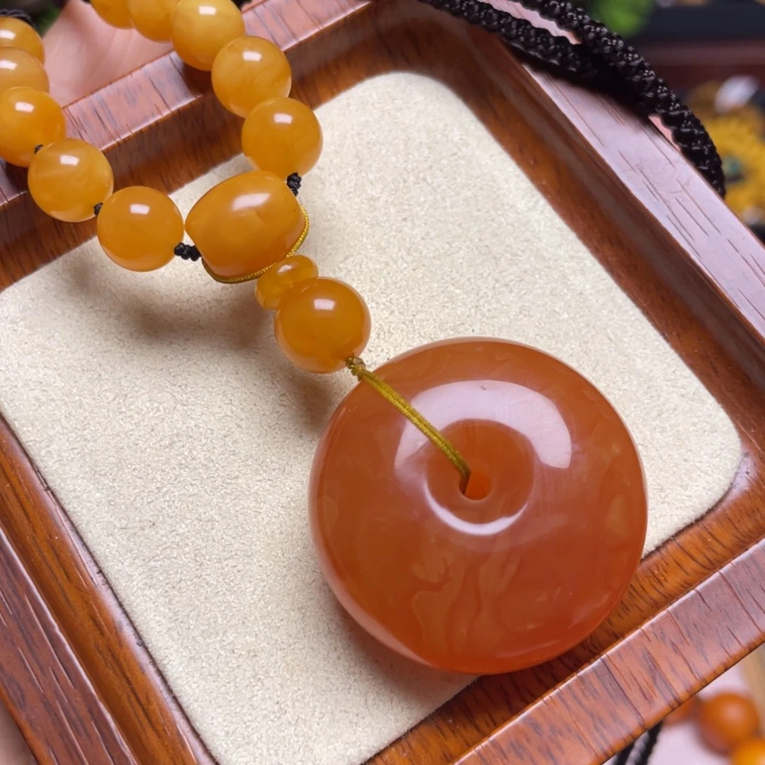 蜜蜡颈饰未镶嵌项链