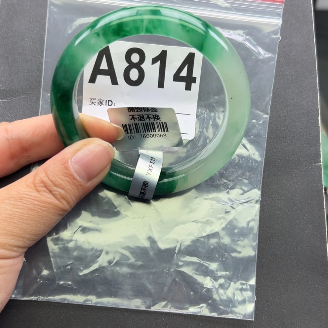 石英质玉（非洲翠）未镶嵌手镯+菩提58.1